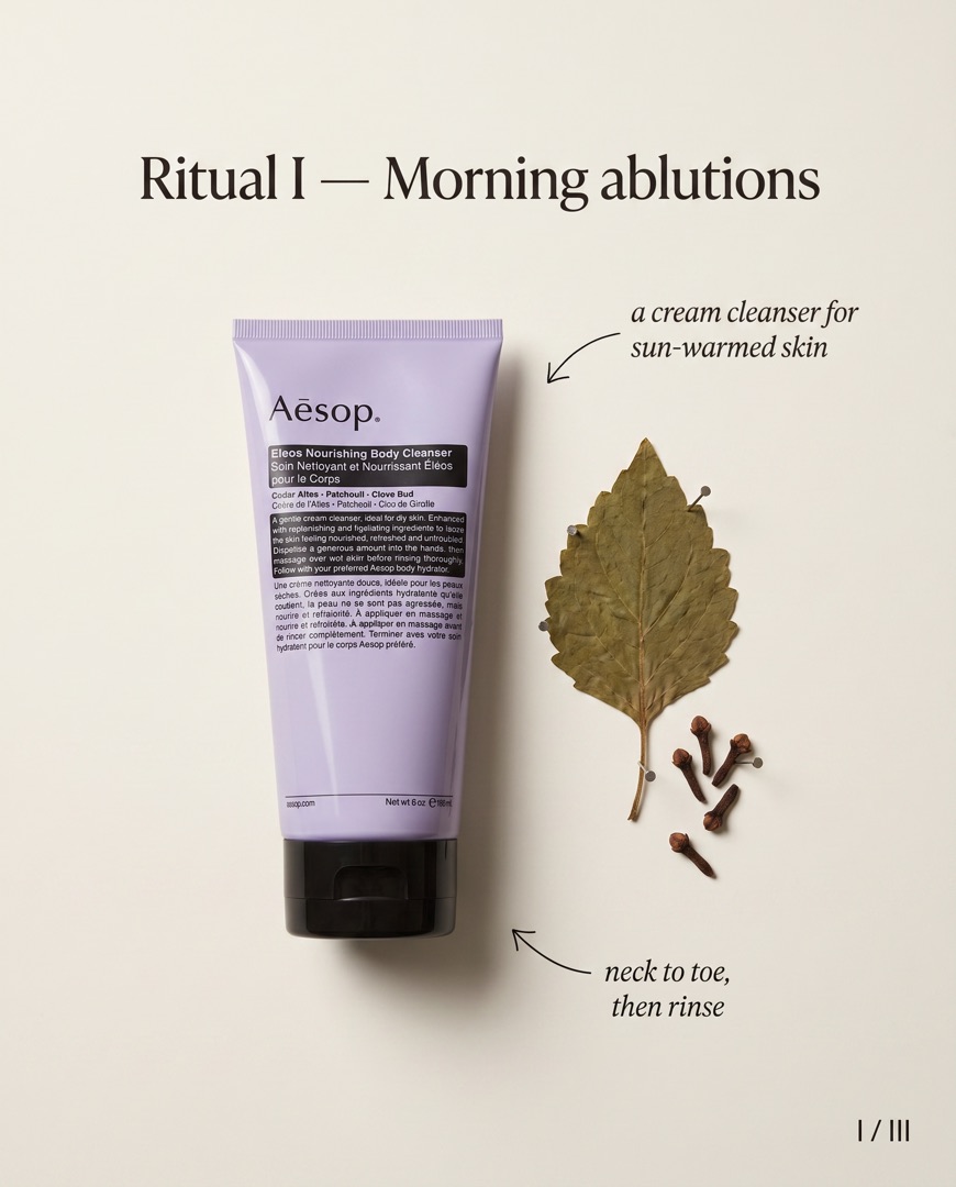Post 4 of the grid I delivered for Aesop