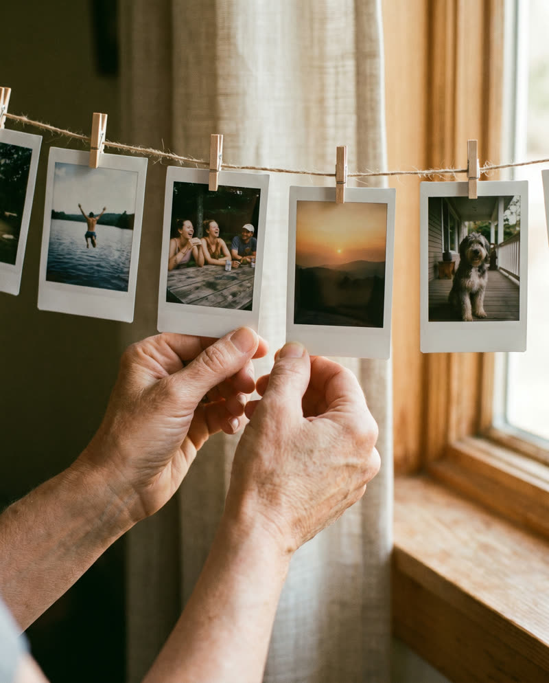 Proof It Happened; a direction I rendered for real for Polaroid